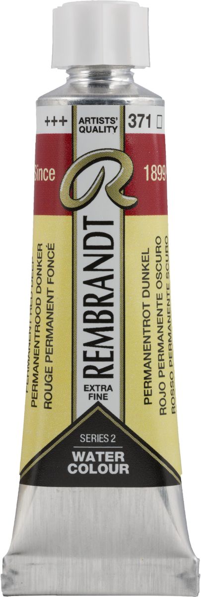 Rembrandt Water Colour Tube 10ml | Permanent Red Deep (371)